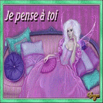 Carte postale gratuite Je pense � toi. - Voir cette carte virtuelle en taille r�elle