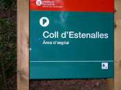 Coll d'Estenalles - ES-B-0870c (Pancarte)