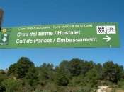 Coll del Poncet (Panneau directionnel)