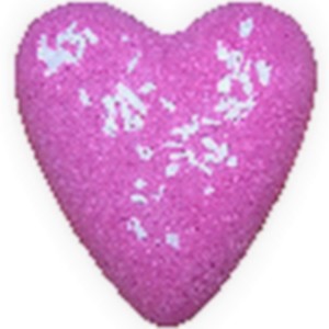Coeur de bain effervescent fruits des bois vanille noix de coco