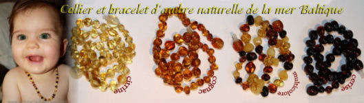 Colliers et bracelets d'ambre Bébé