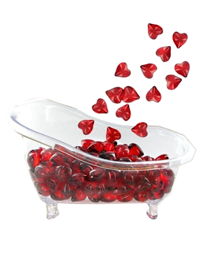 baignoire coeur