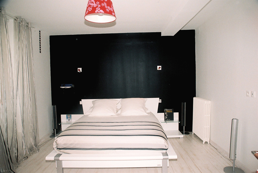 Besoin d'idée pour une chambre noir/blanc