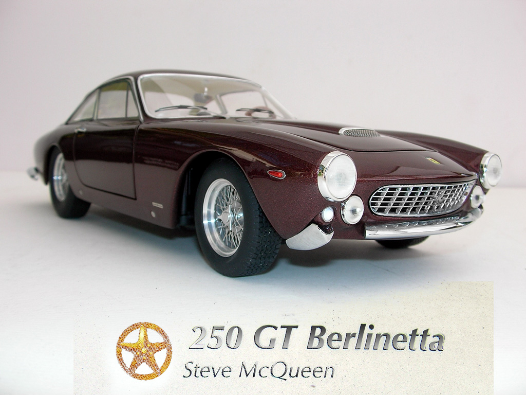 Hot Wheels Elite 1/18 – Ferrari 250 GT Lusso Berlinetta 1964 – Steve McQueen – P9912