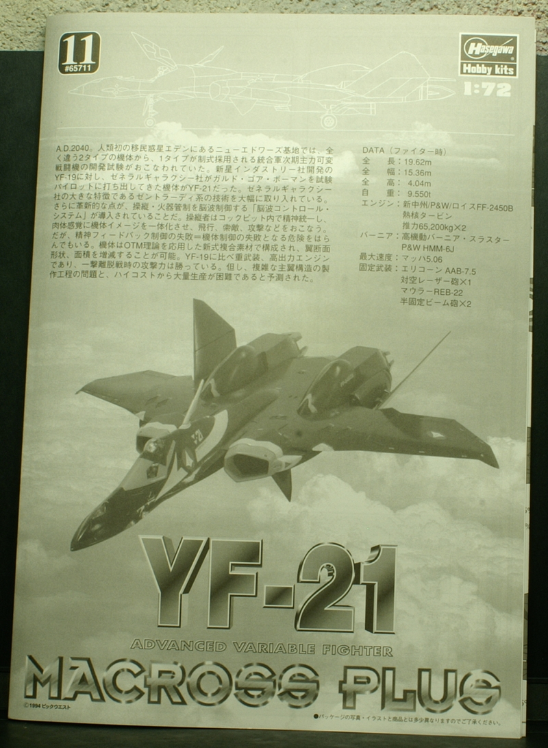 [Hasegawa] YF-21 Macross + 090827083018657404332764