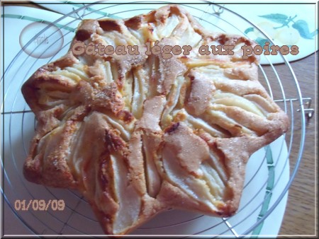 Gâteau léger aux poires + photos 090901084007683834367438