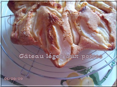Gâteau léger aux poires + photos 090901084007683834367439