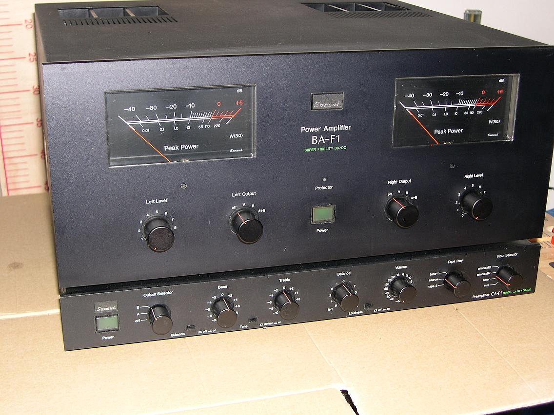 Acabo de comprar um novo pré, um Sansui CA-F1... 090908070530411214408208