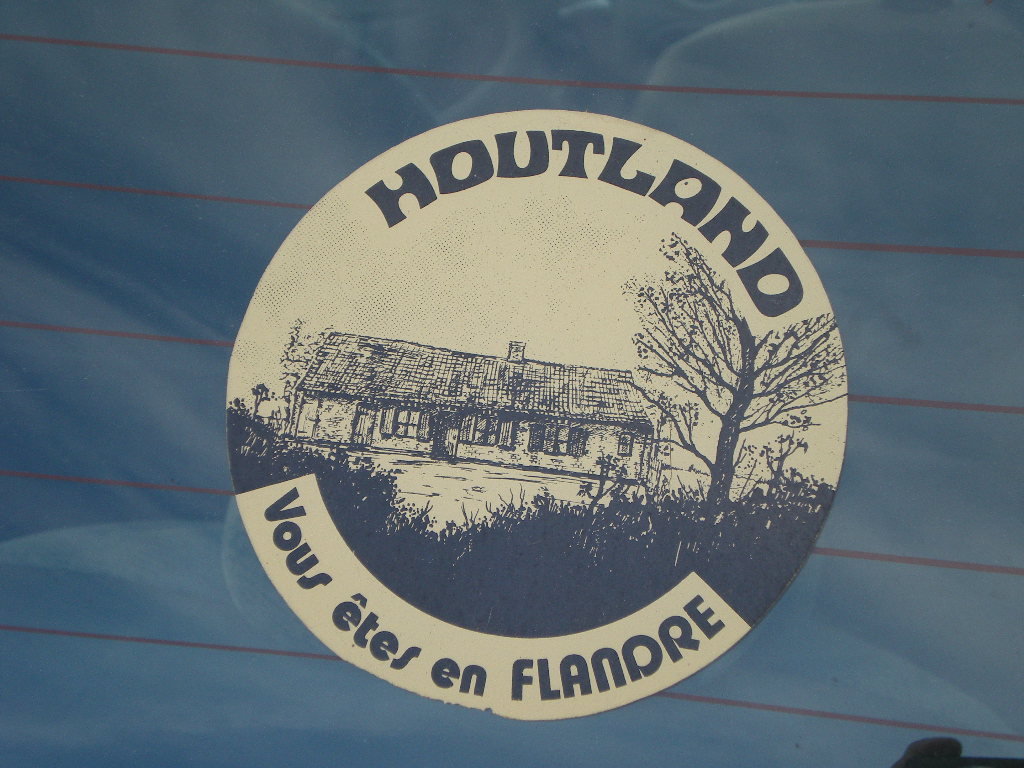 Sticker Vlaanderen  Flandre op uw auto 090908100859440054412689