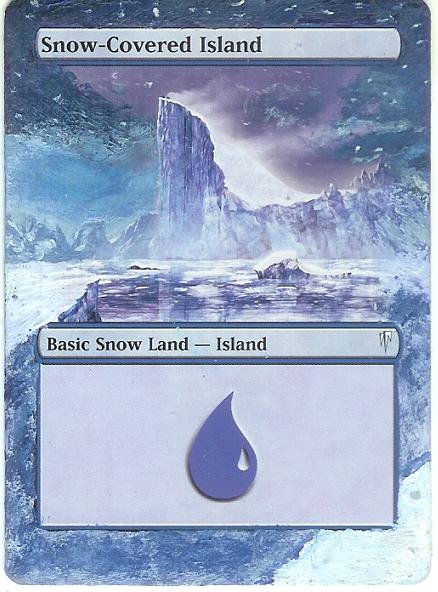 snow-covered island