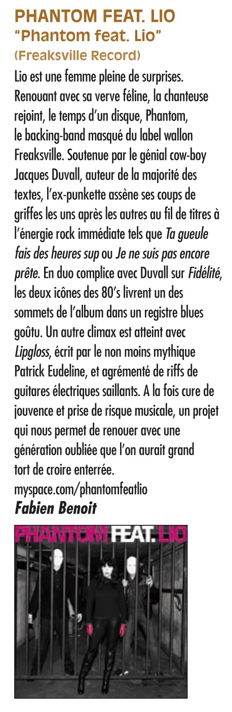 PHANTOM feat. LIO (& JACQUES DUVALL) 26/09/2009 Trois Baudets à Paris 091001115554393754557603