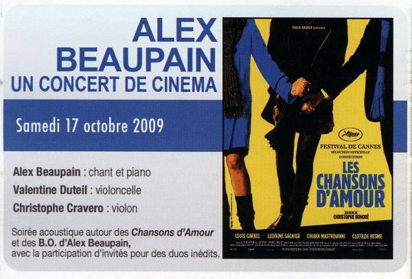 MARIE FRANCE & ALEX BEAUPAIN 17/10/2009 Trois Baudets à Paris 091018043555853864666030