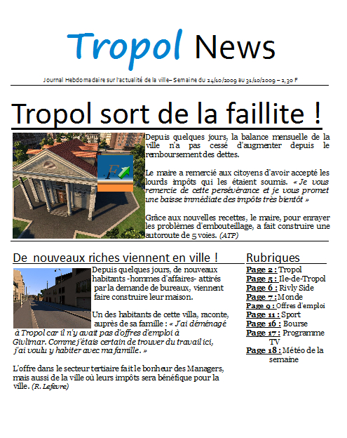 [CXL] Tropol, une métropole- Tropol disponible en téléchargement ! - Page 2 091023040818509434697723