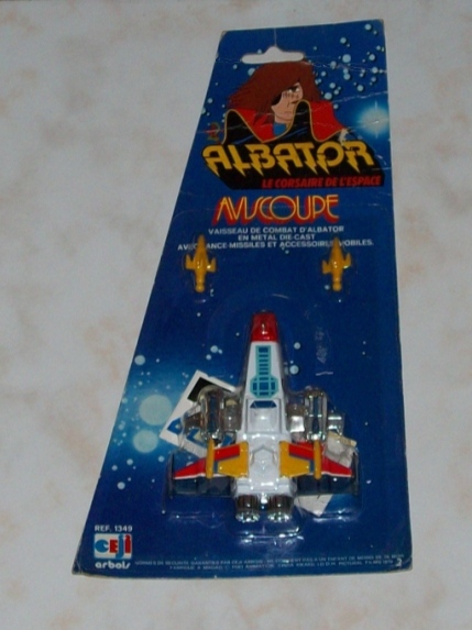 ALBATOR FIGURINE FLEXIBLE CEJI ARTOIS 1979 CAPTAIN HARLOCK