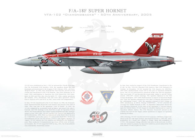 F/A18 F Hornet VFA-102 Diamondbacks 50th anniversary [Revell] 1/48  091111025701860294834328