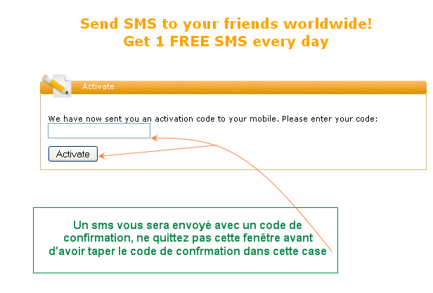Talksms : 1 SMS gratuit/jour, 7 jours = 7 SMS 091201073428795644970501