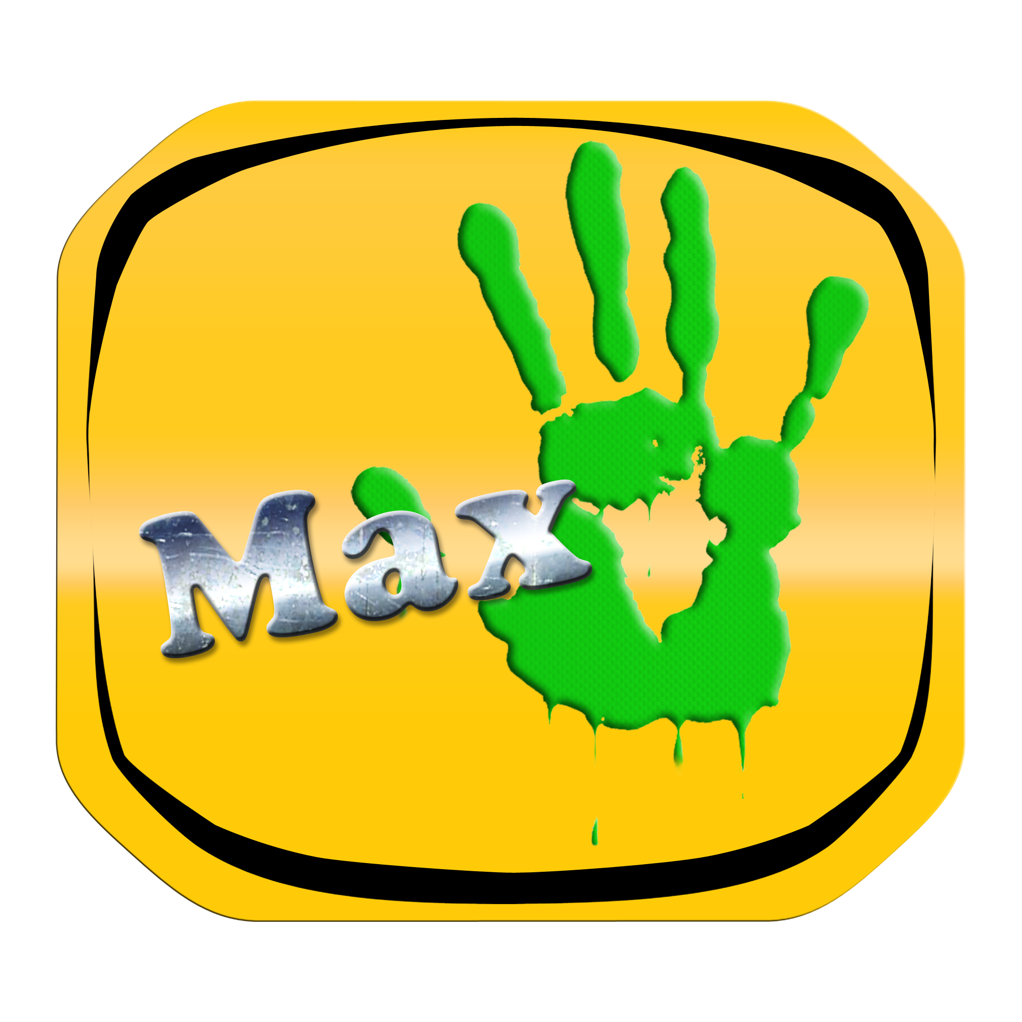 Plaque num. droite Logo ''Max'' Maxichoux39