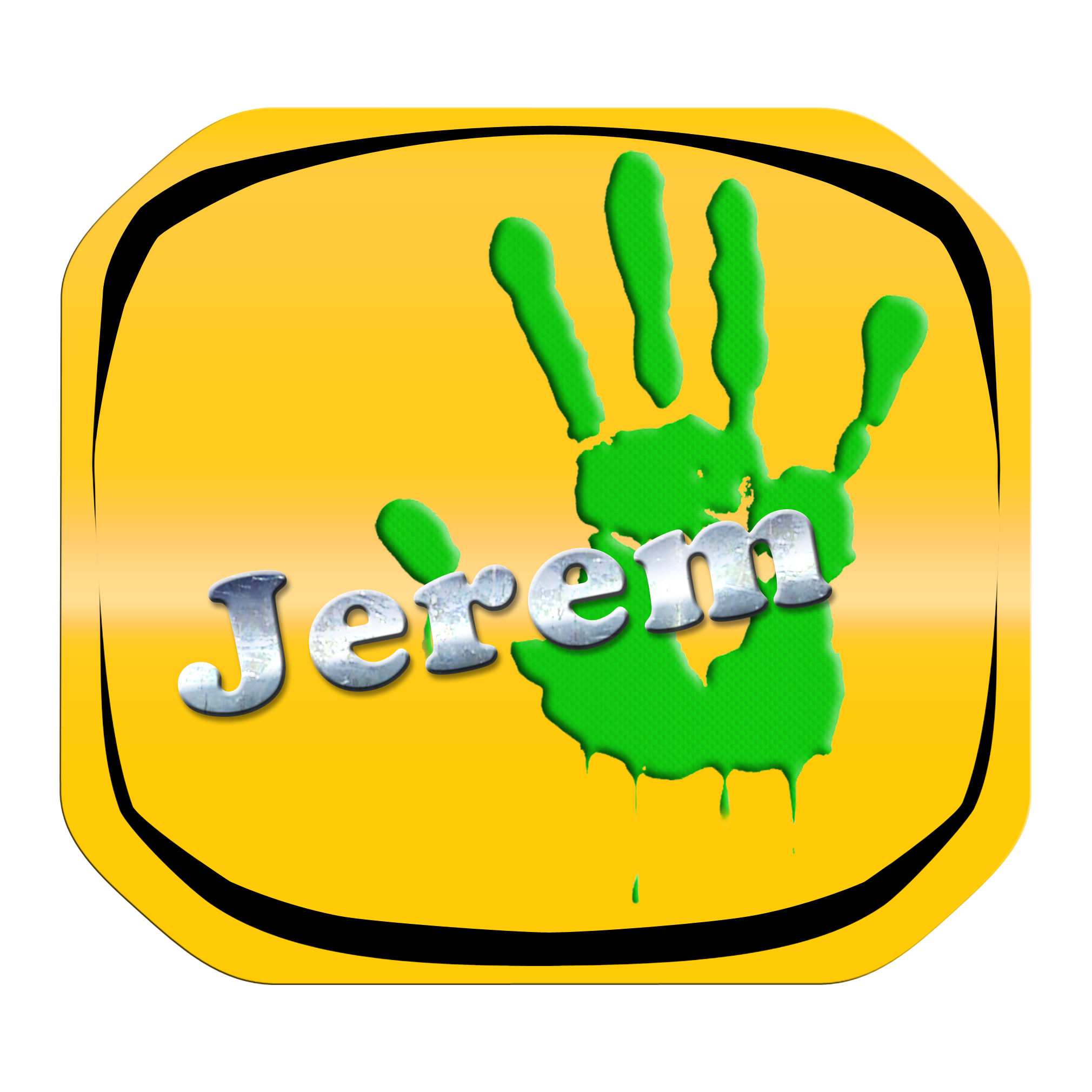 Plaque num. droite Logo ''Jerem'' Maxichoux39