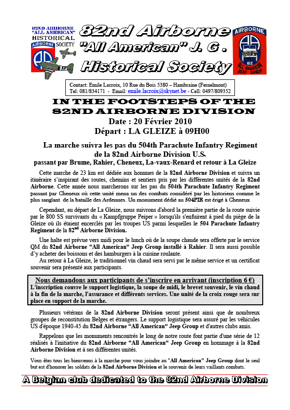 In the Footsteps of the 82nd Airborne Division 20 Février 2010 	Voir le sujet précédent Voir le sujet suivant Aller en bas  091210092844713285032593