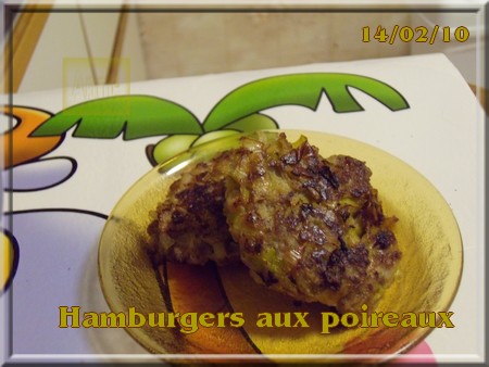 Hamburgers aux poireaux + photos 100214094508683835442048