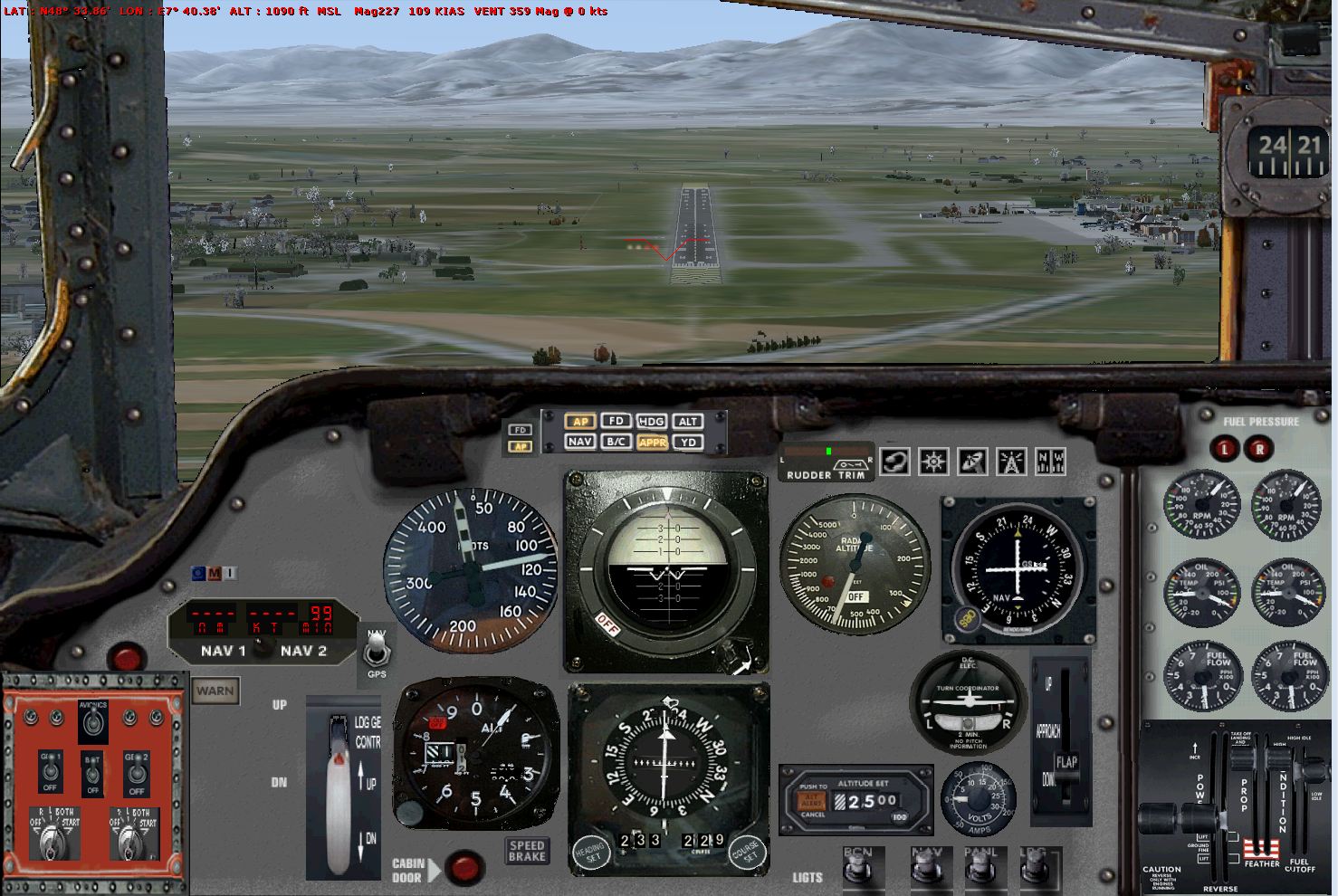 C123 cockpit